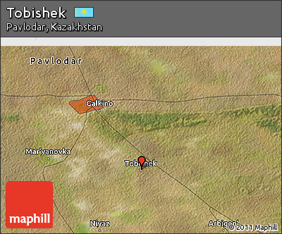 Satellite 3D Map of Tobishek