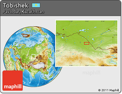 Physical Location Map of Tobishek