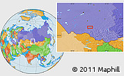 Political Location Map of Krasnyye Orly