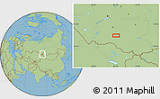 Savanna Style Location Map of Krasnyye Orly