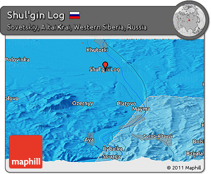 Political Panoramic Map of Shul'gin Log