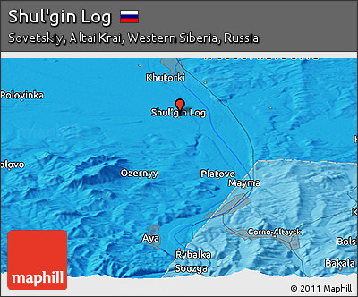 Political Panoramic Map of Shul'gin Log
