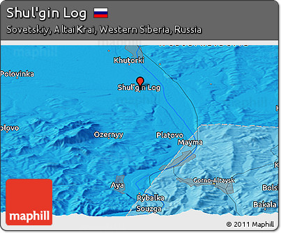 Political Panoramic Map of Shul'gin Log