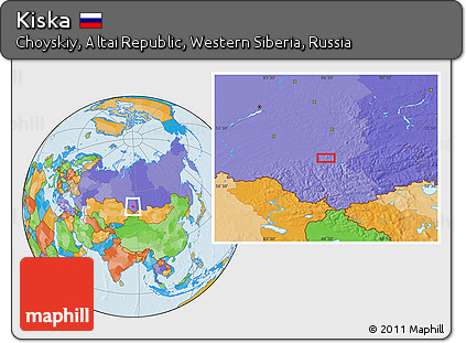 Political Location Map of Kiska