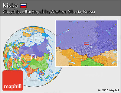 Political Location Map of Kiska