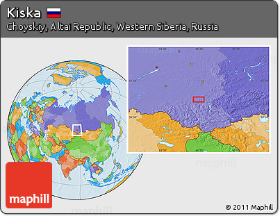 Political Location Map of Kiska