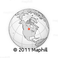 Outline Map of the Area around 52° 6' 54" N, 99° 22' 30" W, rectangular outline