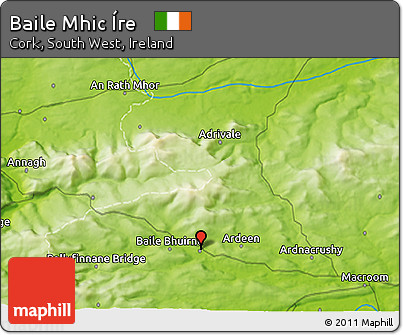Physical 3D Map of Baile Mhic Íre