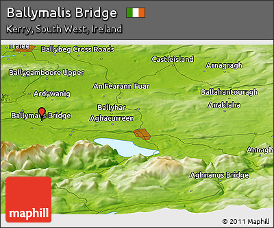 Physical Panoramic Map of Ballymalis Bridge