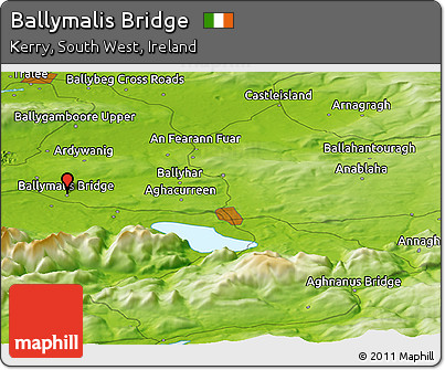 Physical Panoramic Map of Ballymalis Bridge