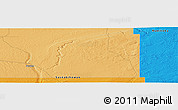 Political Panoramic Map of the area around 52° 30' 23" N, 101° 55' 30" W