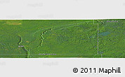 Satellite Panoramic Map of the area around 52° 30' 23" N, 101° 55' 30" W
