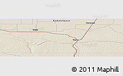 Shaded Relief Panoramic Map of Reserve