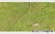 Satellite 3D Map of the area around 52° 30' 23" N, 106° 10' 30" W
