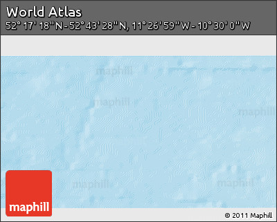 Physical 3D Map of the Area around 52° 30' 23" N, 10° 58' 29" W