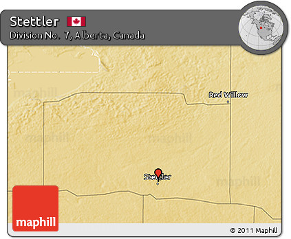 Physical 3D Map of Stettler