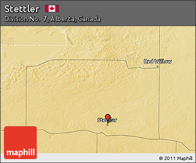 Physical 3D Map of Stettler