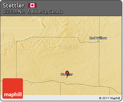 Physical 3D Map of Stettler