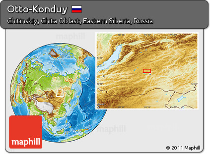 Physical Location Map of Otto-Konduy