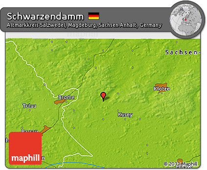 Physical 3D Map of Schwarzendamm