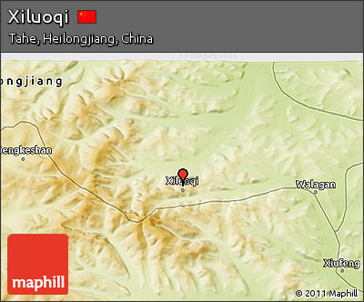 Physical 3D Map of Xiluoqi