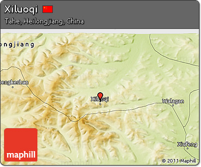 Physical 3D Map of Xiluoqi