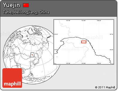 Blank Location Map of Yuejin
