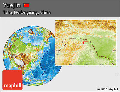 Physical Location Map of Yuejin