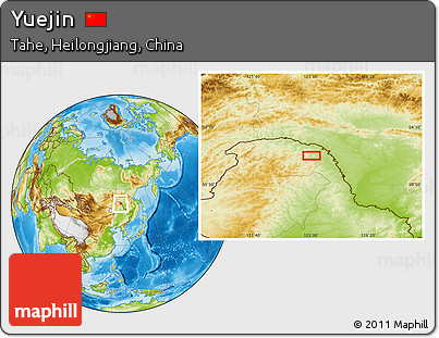 Physical Location Map of Yuejin