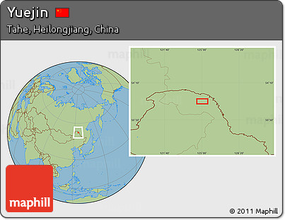 Savanna Style Location Map of Yuejin