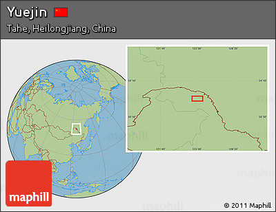 Savanna Style Location Map of Yuejin