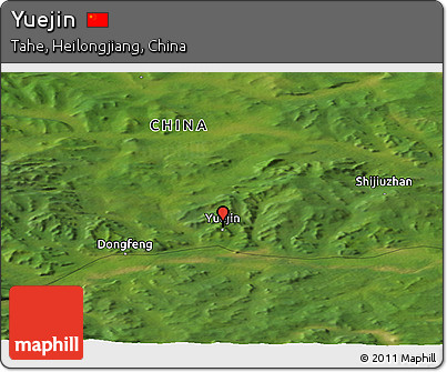 Satellite Panoramic Map of Yuejin
