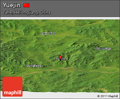 Satellite Panoramic Map of Yuejin