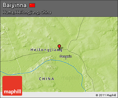 Physical 3D Map of Baiyinna