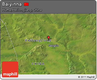 Satellite 3D Map of Baiyinna
