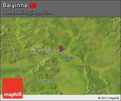 Satellite 3D Map of Baiyinna