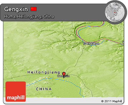 Physical Panoramic Map of Gengxin