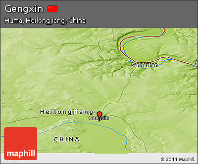 Physical Panoramic Map of Gengxin