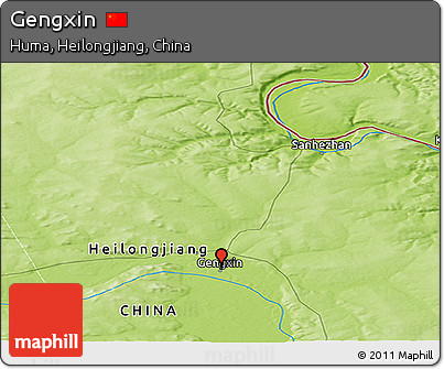 Physical Panoramic Map of Gengxin