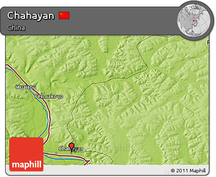 Physical 3D Map of Chahayan