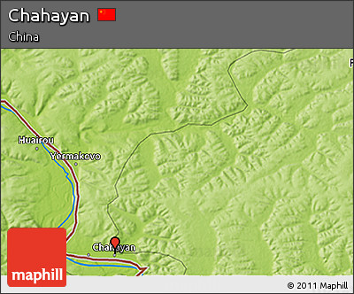 Physical 3D Map of Chahayan