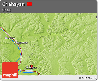 Physical 3D Map of Chahayan