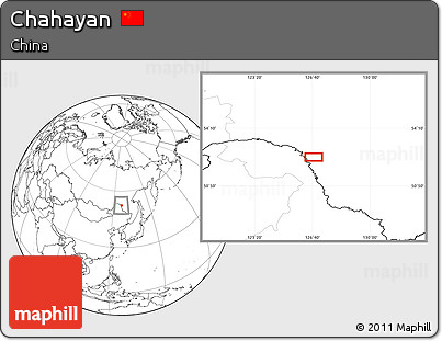 Blank Location Map of Chahayan