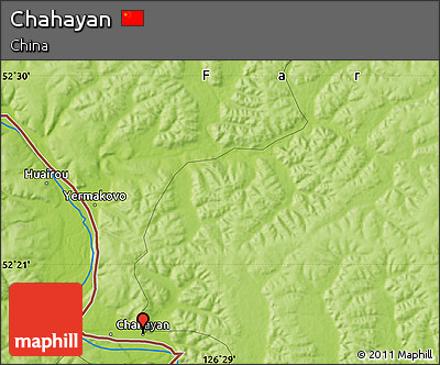 Physical Map of Chahayan