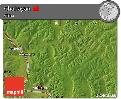 Satellite Map of Chahayan