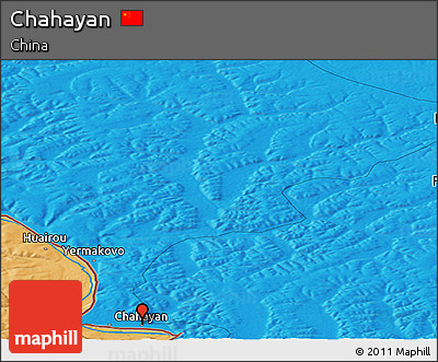Political Panoramic Map of Chahayan
