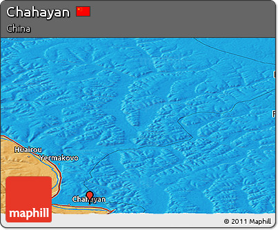 Political Panoramic Map of Chahayan