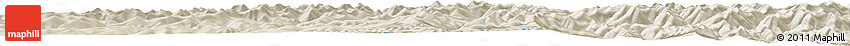 Shaded Relief Horizon Map of the Area around 52° 30' 23" N, 134° 22' 30" E
