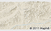 Shaded Relief 3D Map of the area around 52° 30' 23" N, 138° 37' 30" E