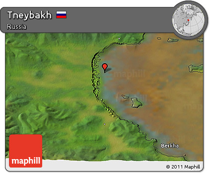 Satellite 3D Map of Tneybakh